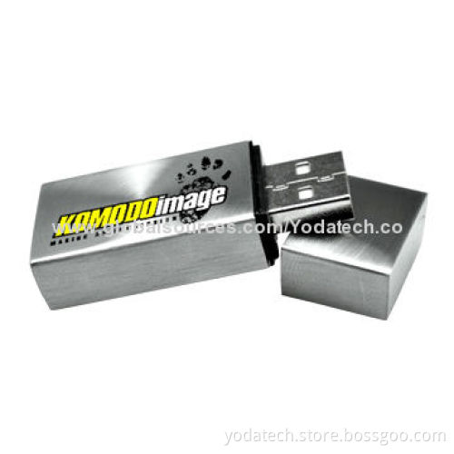 Metal Iron Square-shaped USB Flash Drive, Promotional Gift